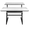 SD3 - Escritorio estudio puesto de trabajo tablero estante para equipo de audio bandeja extraíble para teclado 91,4 cm