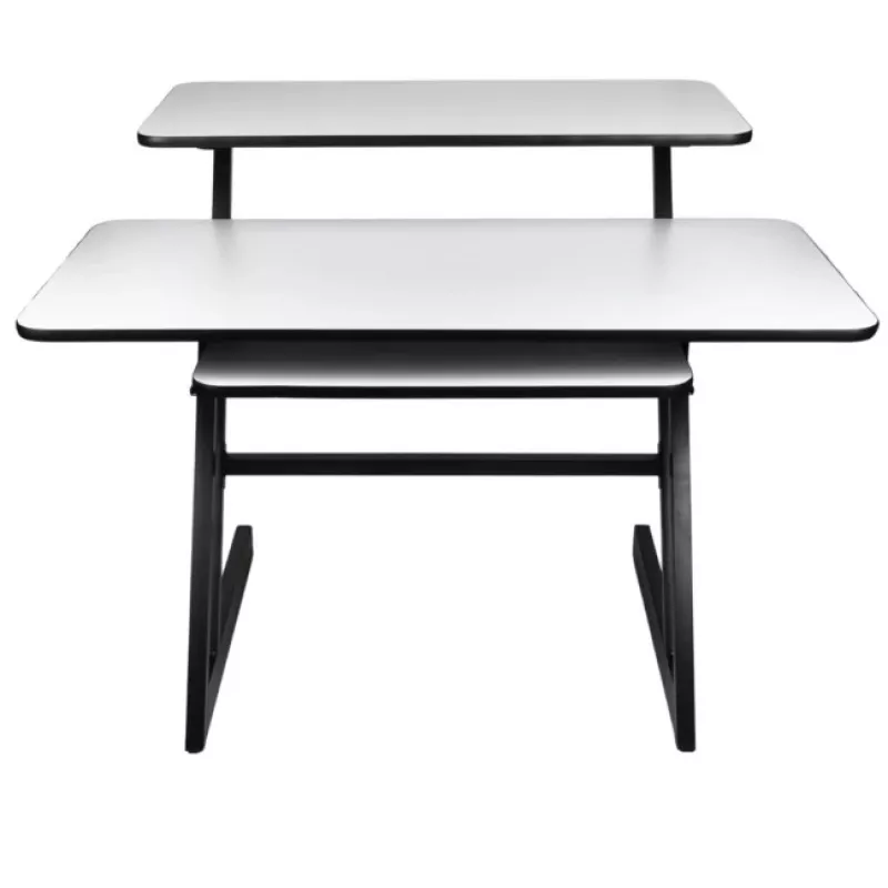 SD3 - Escritorio estudio puesto de trabajo tablero estante para equipo de audio bandeja extraíble para teclado 91,4 cm