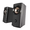 Altavoces de escritorio compactos Hi-Fi CREATIVE T60 2.0 con diálogo claro y sonido envolvente mediante Sound Blaster SmartComms Kit, conexiones de audio USB-C, micrófono y auriculares B