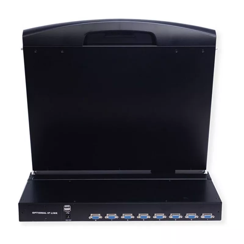 VALUE 26.99.0190 Consola KVM de 19 pulgadas, 8 puertos, USB, distribución del Reino Unido