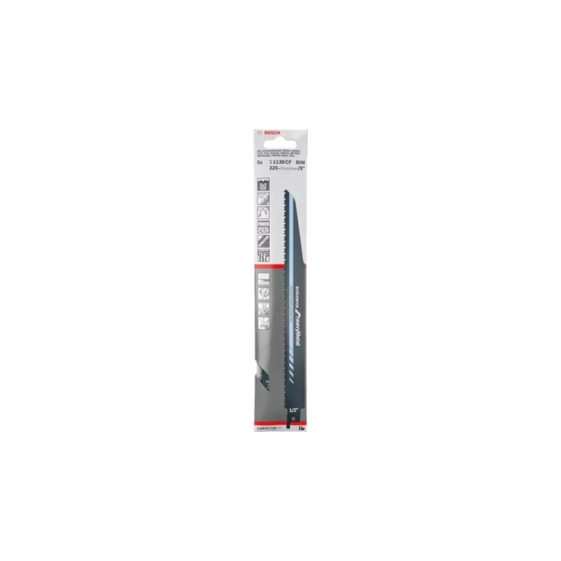 Hoja de sierra sable Bosch S 1130 CF Endurance para metal