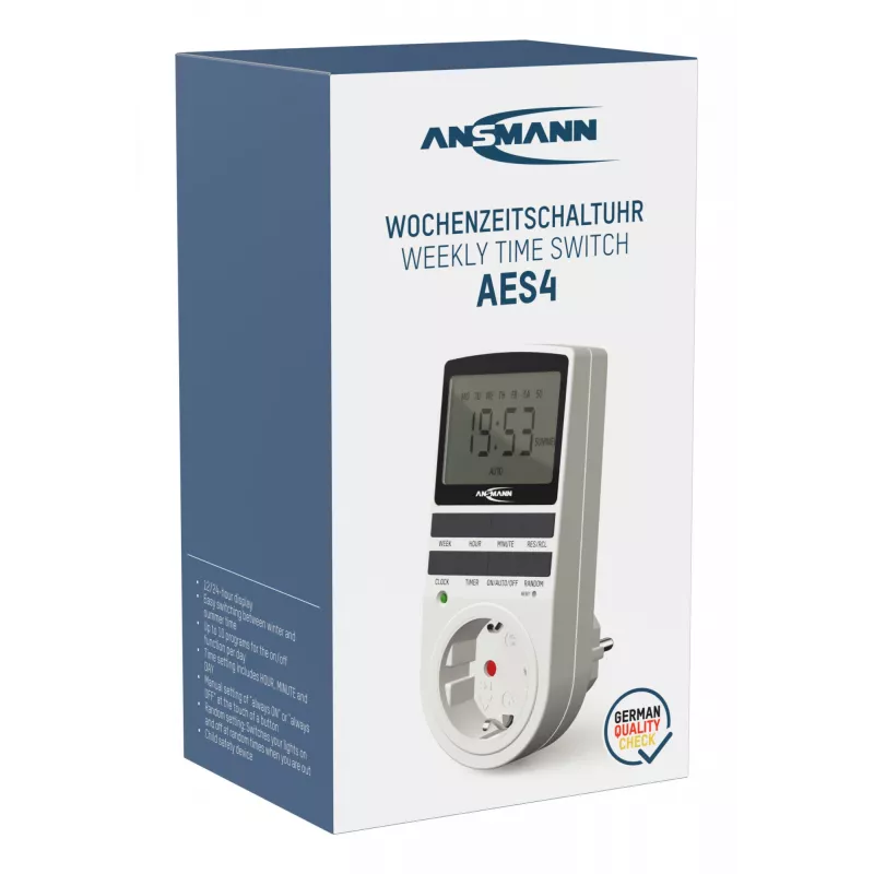 Temporizador diario/semanal Ansmann 1260-0006
