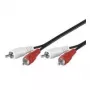 Wentronic Goobay cable de conexión RCA, 0,5 m - 2x conector macho RCA (audio izquierda/derecha) > 2x conector macho RCA (audio izquierda/derecha) (50097)