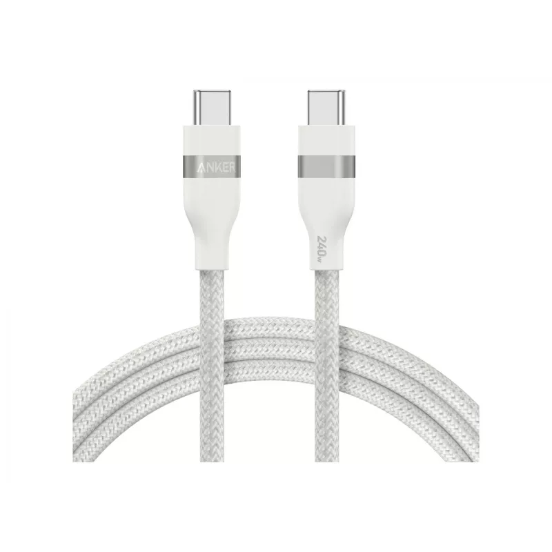 Cable USB-C a USB-C Anker A82E2 — USB 2.0, 0,9 m, blanco