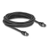 Delock - Cable de red - RJ-45 (M) a RJ-45 (M) - 5,0 m - 7,5 mm - S/FTP - CAT 8.1 - libre de halógenos, protección de pestaña, hasta 40 Gbit/s de velocidad de transferencia de datos - Negro (80236)