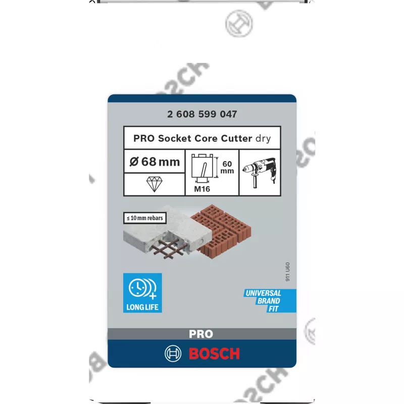 Bosch 2 608 599 047 corona perforadora corona de diamante 1 pieza