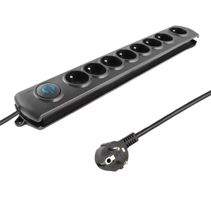 Protector contra sobretensiones Qoltec 8 tomas 3,0 m 50114