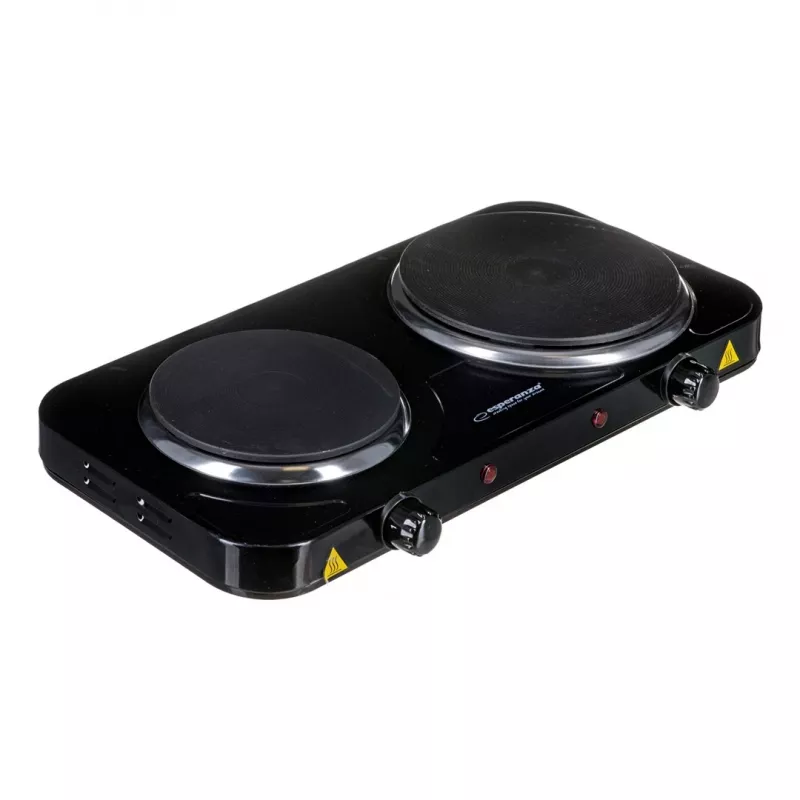 Esperanza EKH014K cocina eléctrica 2 zonas, negra