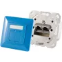Mecanismo de toma 2 x RJ-45 ShiverPeaks 74280-B — Cat6a, 500 MHz, azul, carcasa de metal