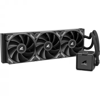 Refrigeración líquida todo en uno para CPU Sharkoon S40, radiador de 360 mm, negro