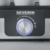 Huevera Severin EK 3163 3 huevos negra acero inoxidable transparente