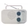 Radio Eltra DANA blanca – radio analógica portátil, diseño compacto de sobremesa