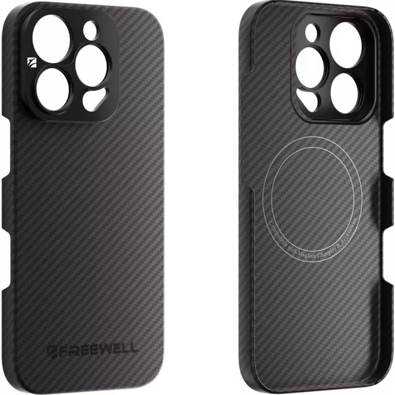 Carcasa protectora Freewell para iPhone 16 Pro Max con soporte de objetivo de 17 mm integrado