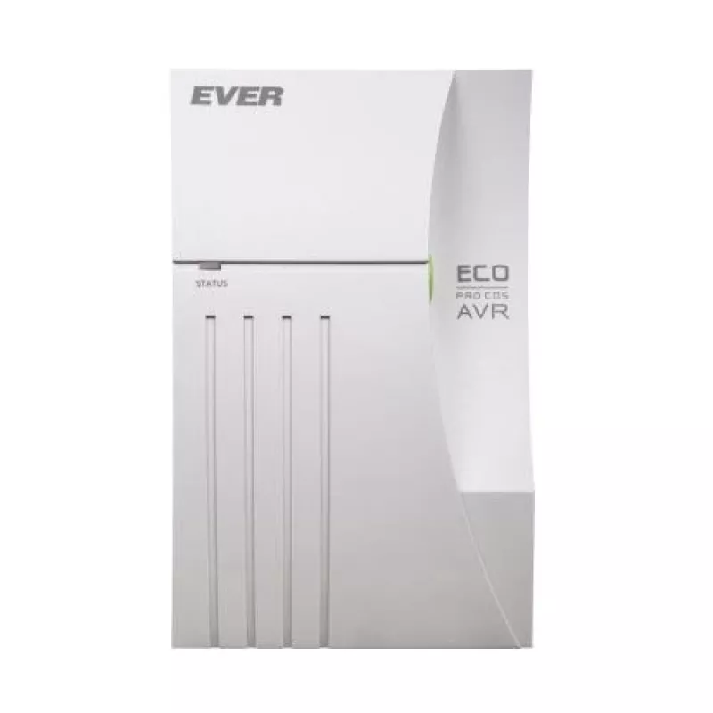 EVER ECO Pro 1000 AVR CDS - SAI - AC 230 V - 650 Watt - 1000 VA 5 Ah - USB - tomas de salida: 2 - Blanco
