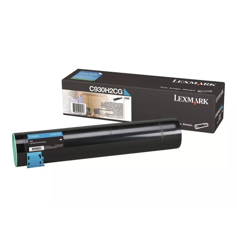 Lexmark - Alta capacidad - Cian - Original - cartucho de tóner LCCP - para C935dn, 935dtn, 935dttn, 935hdn (0C930H2CG)