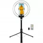LogiLink Anillo de luz para smartphone con trípode selfie, DM 20cm (AA0156)