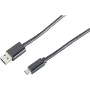 Cable USB ShiverPeaks BS14-10005 1 m USB A USB C negro