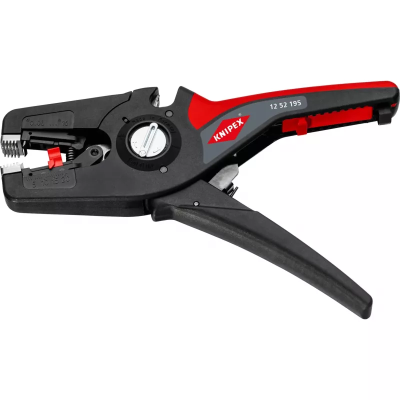 Pelacables automático PreciStrip16, Alicate pelacables negro/rojo, cortacables integrado