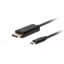 Adaptador USB-C a DisplayPort Lanberg CA-CMDP-10CU-0018-BK Negro 1,8 m