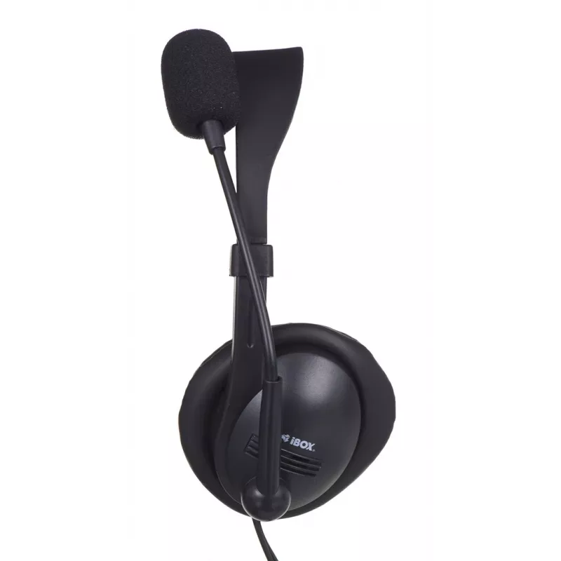 Auriculares gaming binaurales con cable IBOX W1MV — circumaurales, 3,5 mm, cable de 2 m, micrófono de diadema