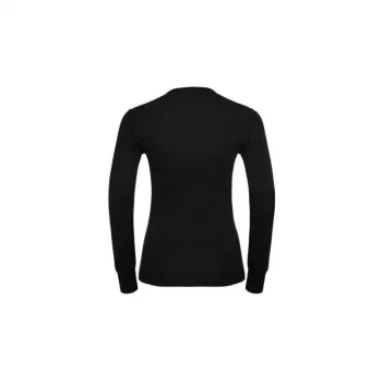 Odlo BL TOP Cuello redondo manga larga ACTIVE WARM ECO Camiseta de mujer, talla S, negra