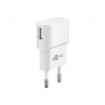 Goobay | Cargador USB con toma de corriente | 44948 | Conexión USB 2.0 A | Adaptador de red