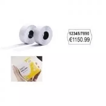 Etiquetas de precio despegables Avery - etiquetas - autoadhesivas - blanco - 26 x 16 mm 1200 etiqueta(s)