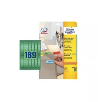 Etiqueta autoadhesiva Avery L6049-20 verde
