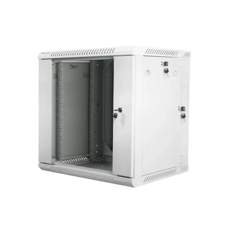 ARMARIO RACK DE PARED DE DOS PIEZAS 19 inch 12U 600X600 GRIS LANBERG (EMBALAJE PLANO)