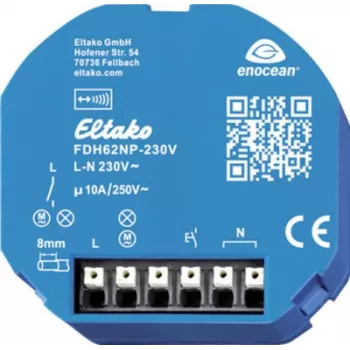 Eltako Actuador de conmutación por radio FDH62NP-230V+FTKB-rw — Actuador de conmutación por radio, 230 V