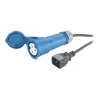 Cable de alimentación APC, C20 a IEC309 (16A), 2,5 m, 2,5 m, 230 V, 16 A
