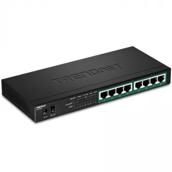 TRENDnet TPE-TG84 - switch - 8 x 10/100/1000 (PoE+) - sobremesa, montaje en pared - PoE+ (120 W)