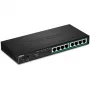 TRENDnet TPE-TG84 - switch - 8 x 10/100/1000 (PoE+) - sobremesa, montaje en pared - PoE+ (120 W)