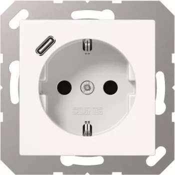 Toma Schuko con USB A1520-18CWW Type-C (A1520-18CWW)