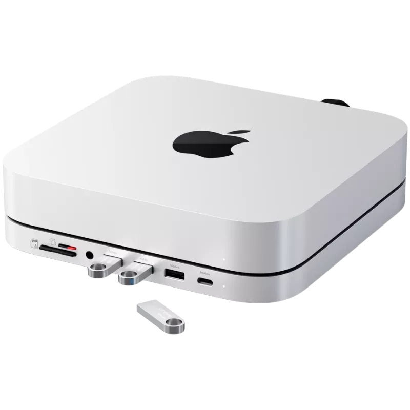 Dock para portátil Satechi ST-GMMSHS con cable USB 3.2 Gen 2 Type-C blanco