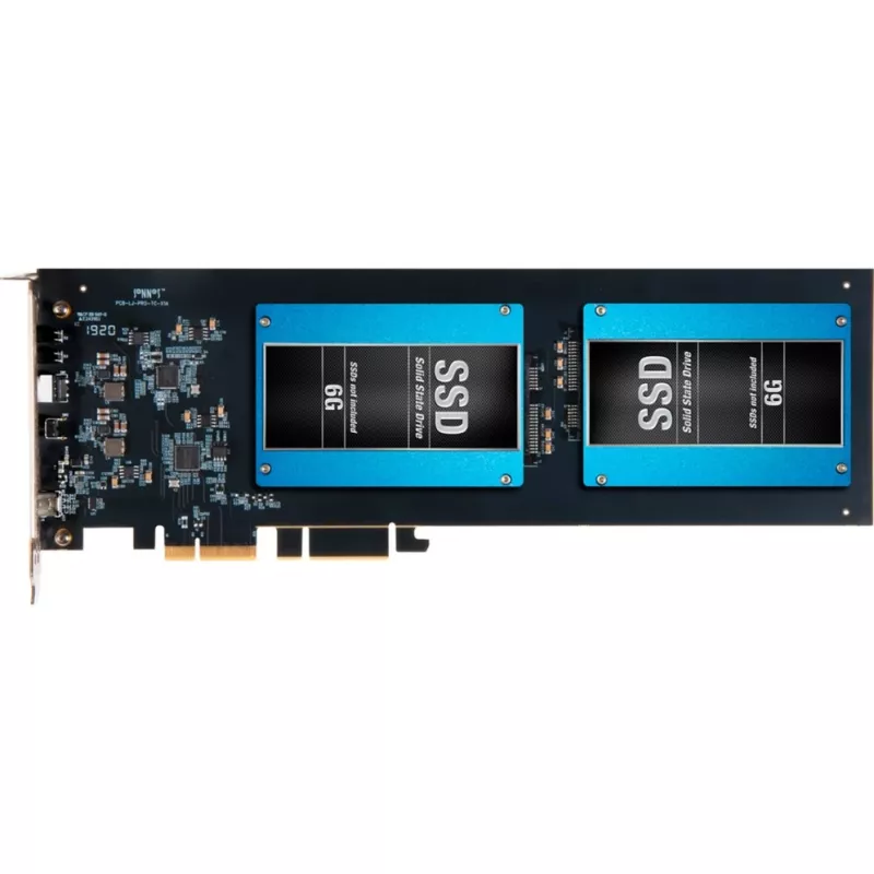 Sonnet Fusion Dual tarjeta RAID PCIe para SSD de 2,5 pulgadas, FUS-SSD-2RAID-E