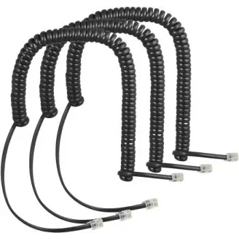 Cable espiral Auerswald pack de 3 para auricular COMfortel 55001