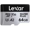 Tarjeta MicroSD Lexar 64 GB UHS-I Clase 3 SILVER PLUS
