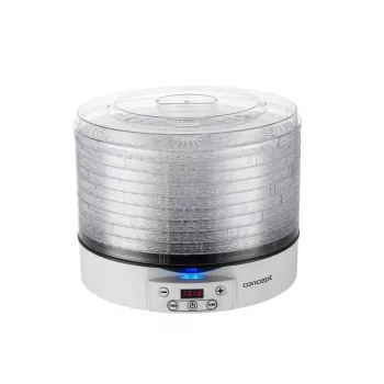 Deshidratador de alimentos Concept Solution SO2020, 500 W, pantalla LED, plata, 220–240 V, 3,3 cm de diámetro de rejilla