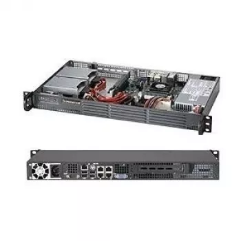 Caja de ordenador Supermicro SC504-203B mini torre negra