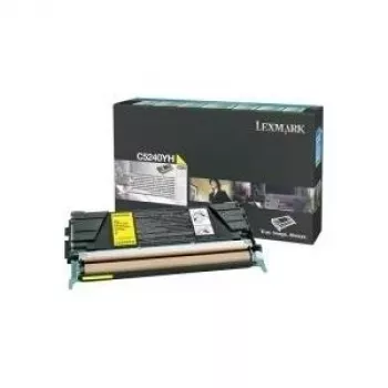 Lexmark - alto rendimiento - amarillo - original - cartucho de tóner LCCP, LRP - para C524, 524dn, 524dtn, 524n, 524tn, 532dn, 532n, 534dn, 534dtn, 534n (C5240