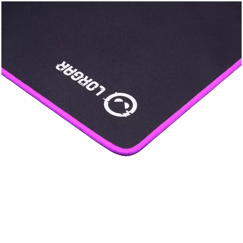 Lorgar Main 319, Alfombrilla gaming para ratón, superficie de alta velocidad, base de goma antideslizante morada, tamaño: 900 mm x 360 mm x 3 mm, peso 0,6 kg