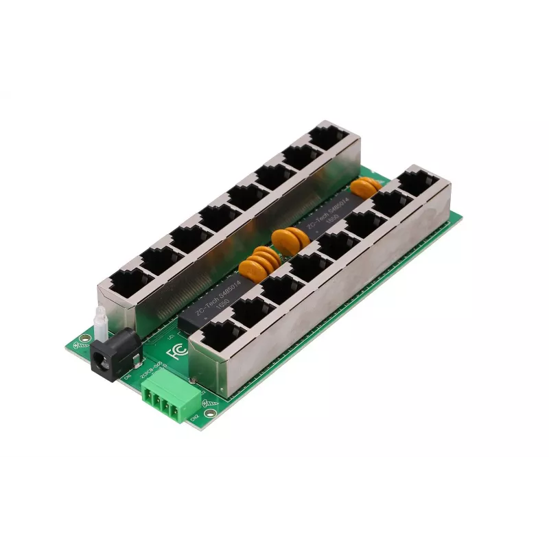 Inyector PoE Extralink Gigabit 8 puertos 1000 Mb/s RJ45 modo B