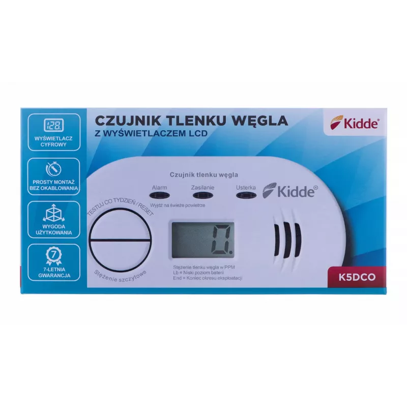 K5DCO KIDDE detector de monóxido de carbono y monóxido de carbono
