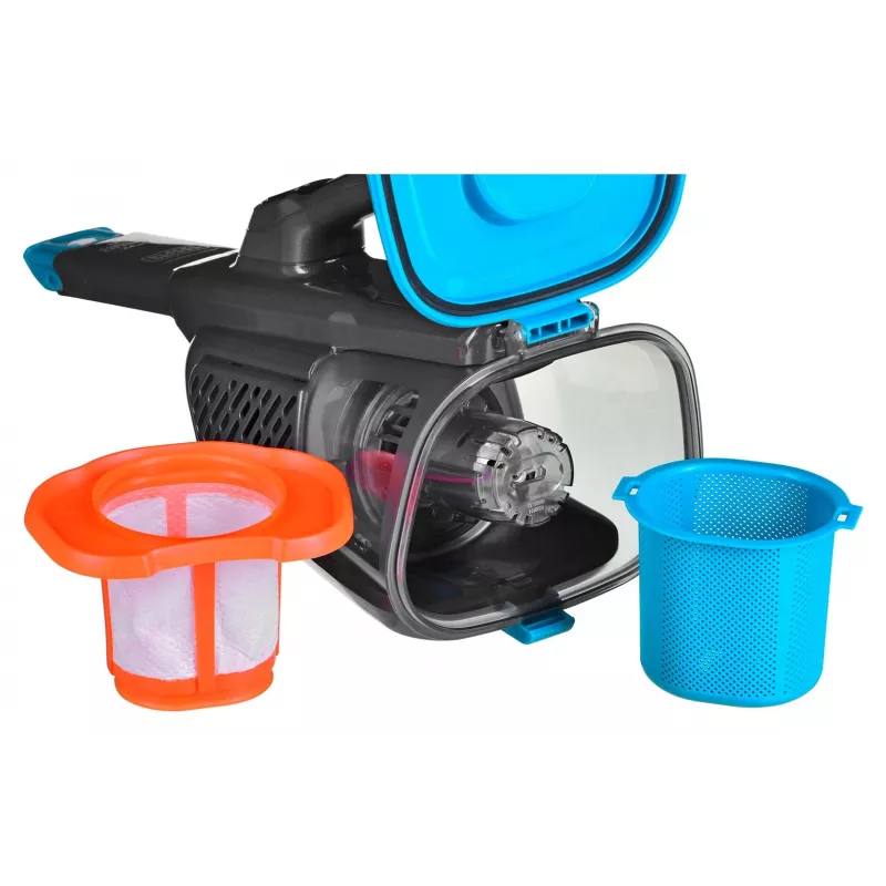 Black & Decker BHHV320J aspirador de mano azul, titanio