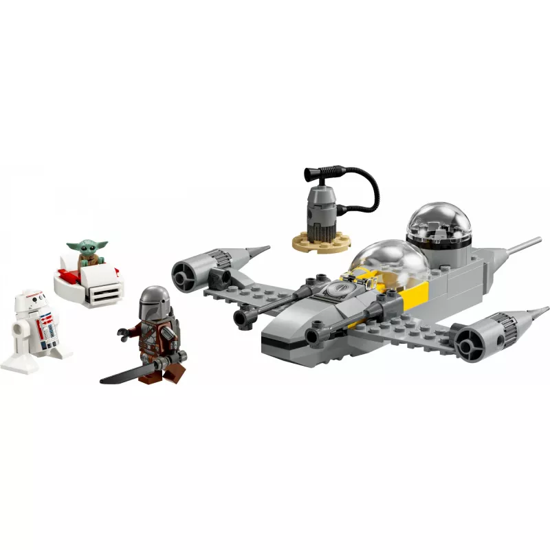 LEGO Star Wars Set 75410 Modelo N-1 Starfighter con 92 piezas, minifiguras Mando y Grogu