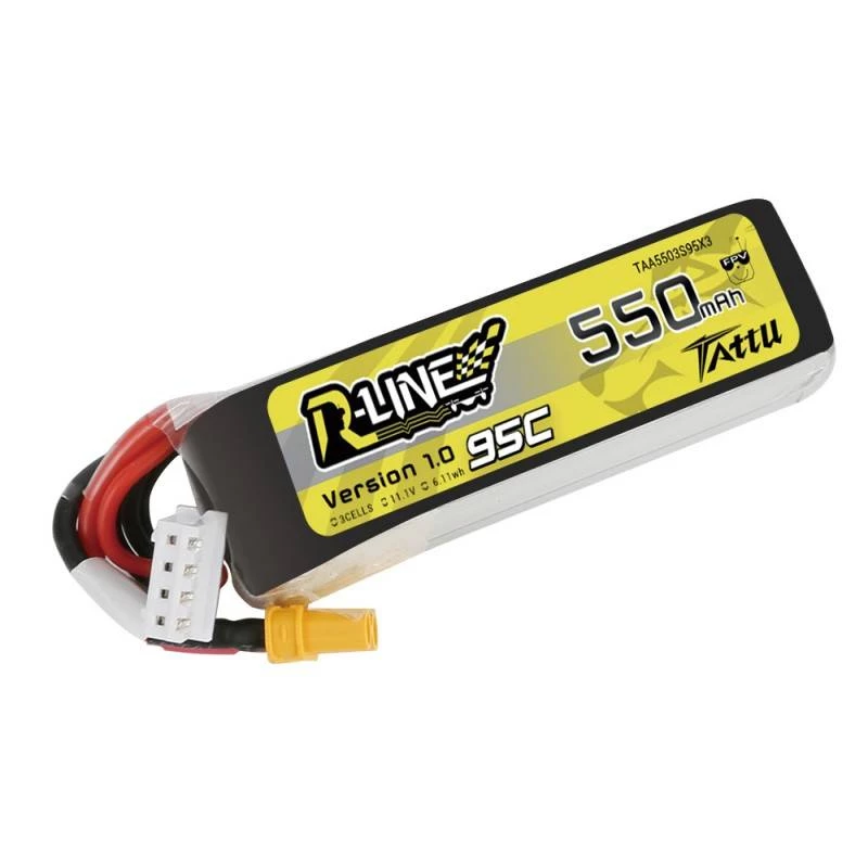 Batería Tattu R-Line 550mAh 11.1V 95C 3S1P XT30