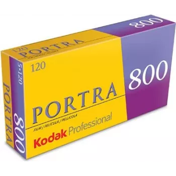 Kodak PROFESSIONAL PORTRA 800 - película negativa en color - 120 (6 cm) - ISO 800 - 5 rollos