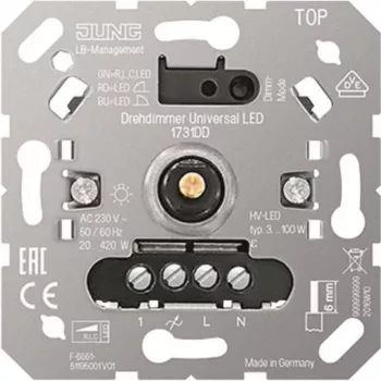 Dimmer giratorio Jung 1731DD dimmer giratorio universal LED para bombillas LED e incandescentes