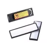 Durable CLIP-CARD - Placa de identificación - para 17 x 67 mm - imán - negro (pack de 25)